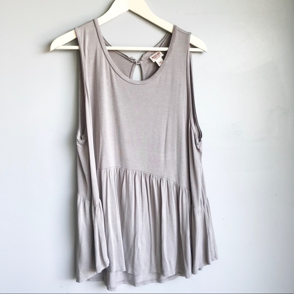Mossimo Supply Co. Tops - Taupe Peplum tank top